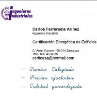 Certificados Eficiencia Energética. Carlos Ferreruela
